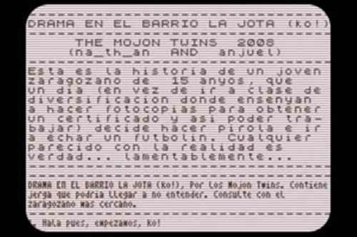 Drama en el barrio La Jota, (Co!)