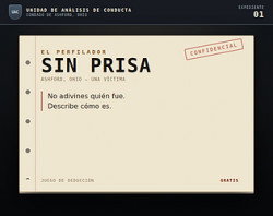 El Perfilador — Caso 01: Sin prisa