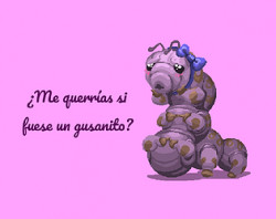 ¿Me querrías si fuese un gusanito?
