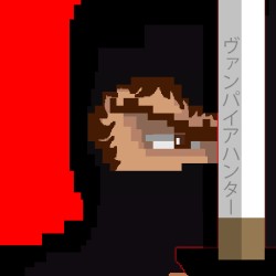 Ninja caza vampiros pixel 80s