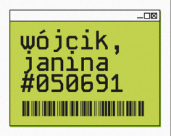 wójcik, janina